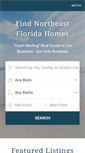 Mobile Screenshot of findnortheastfloridahomes.com